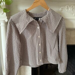Zara Gingham Blouse